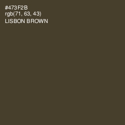 #473F2B - Lisbon Brown Color Image